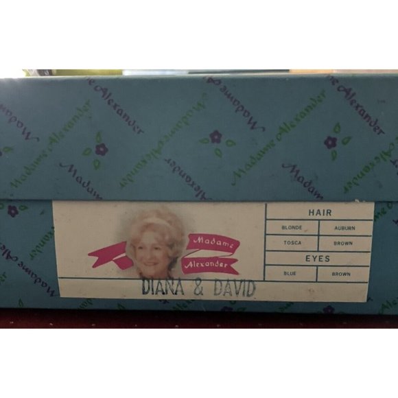 Madame Alexander 8" FAO Schwarz  DIANA & DAVID Pair w/ Wagon, 1989 - Picture 6 of 6